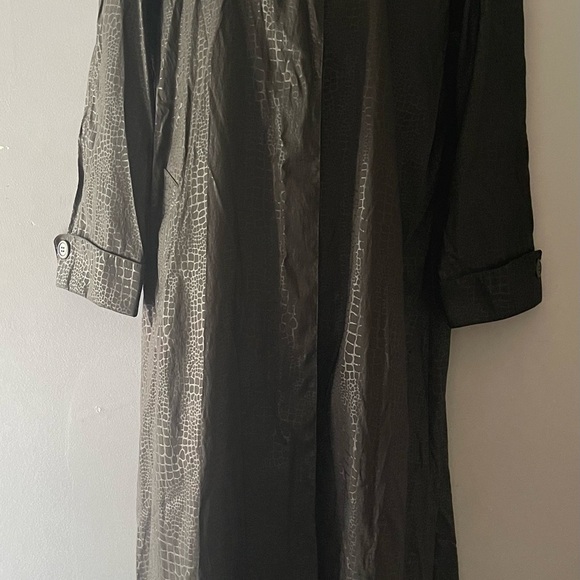 Mycra Pac Black  raincoat LONG Women's reptil print M/L - Picture 2 of 16
